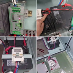 Backup power supply unit testing and battery cell installation - SAIG Marine