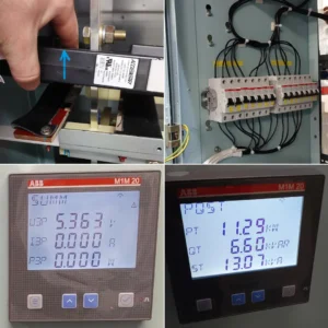Accuenergy split-core current transformer installation on main marine busbars - SAIG Marine